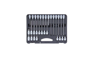 30pcs 1/2"DR. Hex Bit Socket Set