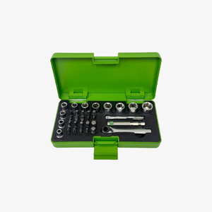 34pcs mini ratchet socket and bit set